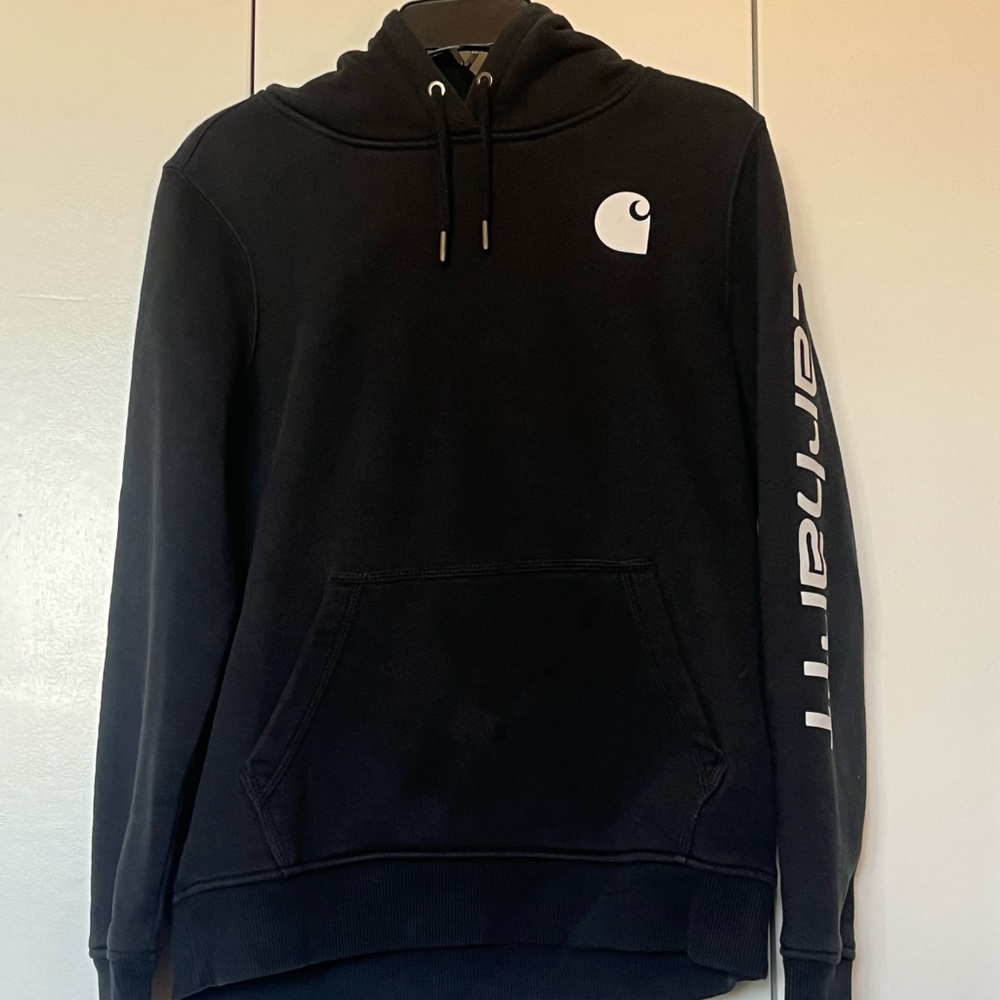 Carhartt Black Logo Hoodie